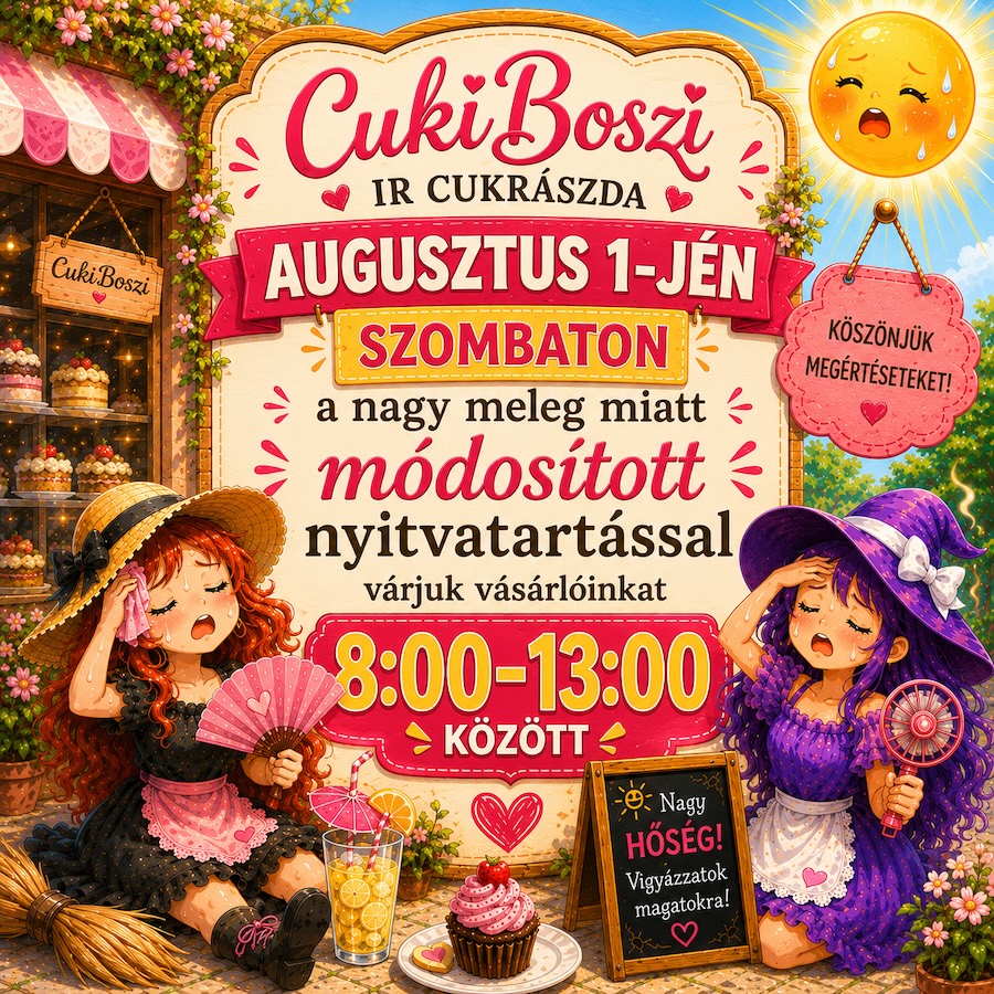 Módosított nyitvatartás