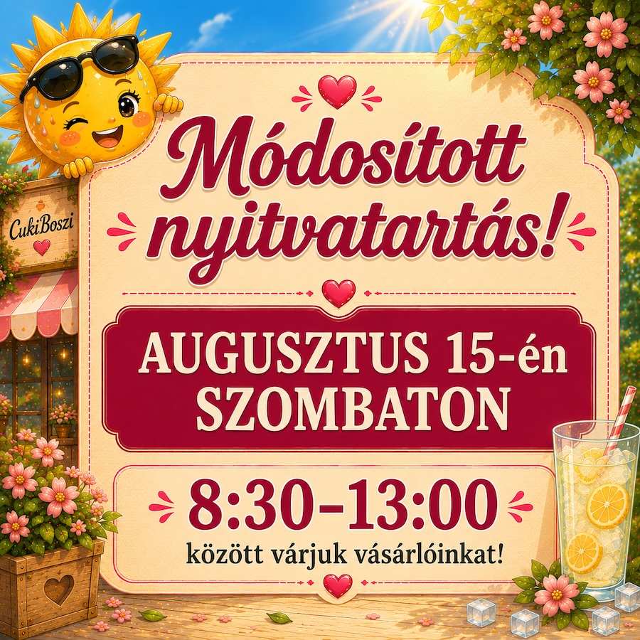 Módosított nyitvatartás
