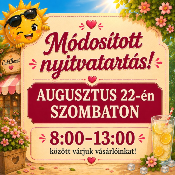 Módosított nyitvatartás