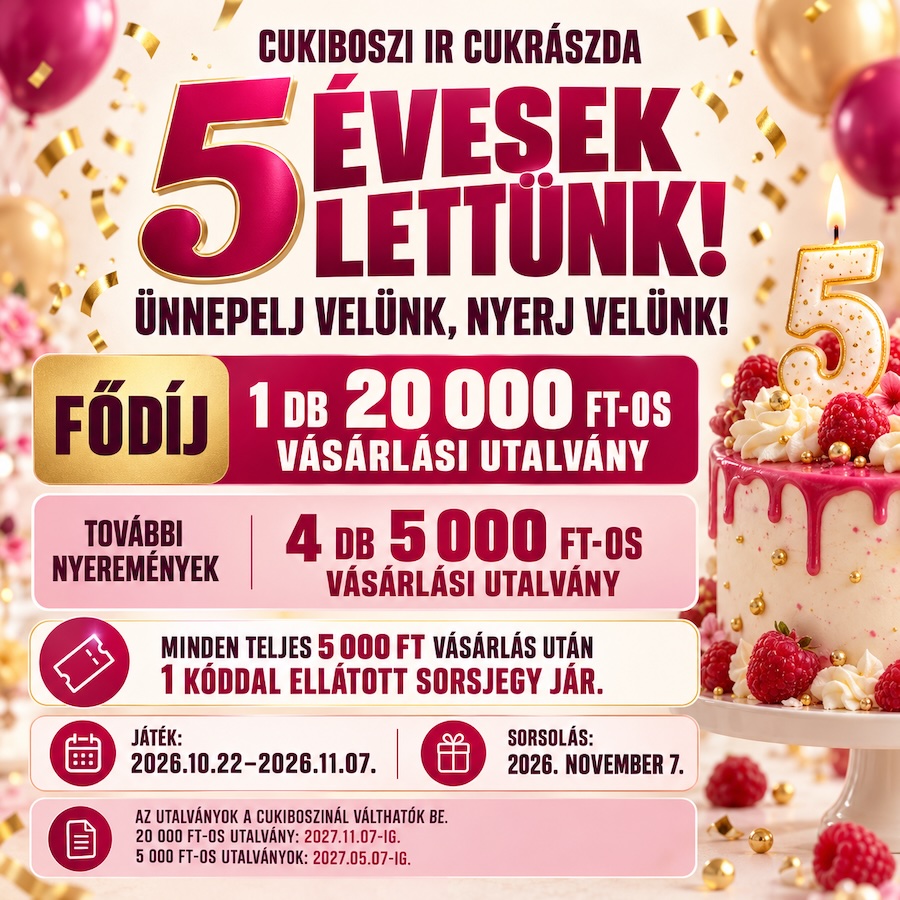 5 éves a CukiBoszi !